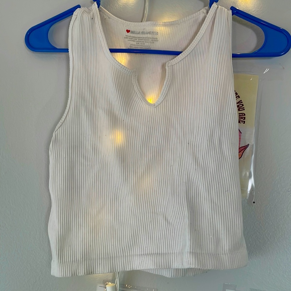 White tank top